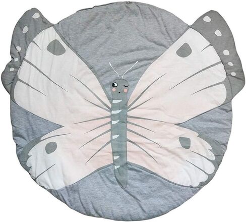 ABREEZE Nursery Rug Grey Bear Rug Bear Baby Round Play Pad Crawling Mat Crawl Cushion Cotton Bear Blanket for Kids Children Toddlers Bedroom Tummy Time Blanket in Kuwait