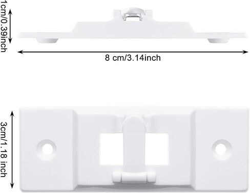 2 Light Switch Guards Optional Wall Plate Cover Switch Cover Light Switch Lockout Light Switch on off Guard in White for Lights Circuits Protection from Accidentally Turned on or off, Not Child Proof in Saudi Arabia