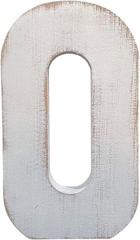 ABELOTS Distressed White Wash Wood Letter Decorative Signage, 10.0 x 5.91 inches, Love, Style S in Saudi Arabia