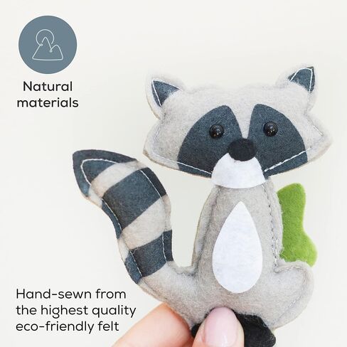 First Landings Woodland Baby Mobile لسرير الأطفال - هواتف محمولة لحضانة الأطفال - موضوع ديكور حضانة Woodland - أشياء أطفال محايدة جنسانيًا - ديكور حضانة حيوانات الغابات - هاتف محمول للأطفال - أشياء أطفال Woodland in Kuwait