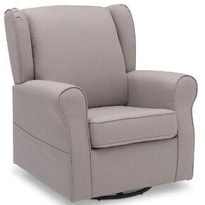 Delta Children Reston Nursery Glider Swivel Rocker Chair, French Grey in Kuwait
