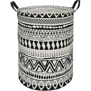 19.6 Inches Large Laundry Basket Waterproof Round Cotton Linen Collapsible Storage bin with Handles for Hamper,Kids Room,Toy Storage(Unicorn) in Kuwait