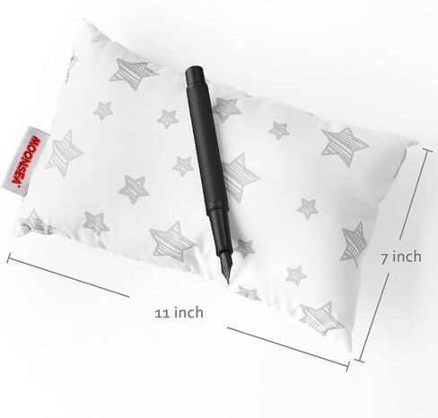 Moonsea 2 Pack Mini Pillow with Name Tag, 11" x 7" x 2.5" Small Pillow for Preschool and Airplane Car Travel, Great Tiny Pillow for Kids Neck, Back, Lumbar, Knee Gap and Dogs Daycare in Saudi Arabia