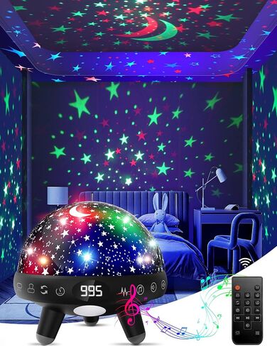 YACHANCE Kids Sound Machine with Night Light Projector,29 Soothing Sounds Baby Night Light Star Projector for Kids Room,White Noise Machine for Baby Sleeping Soother,Nursery Lamp,Bedroom Decor in Saudi Arabia