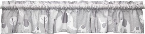 Bedtime Originals Elephant Love Gray Nursery Window Valance in Saudi Arabia
