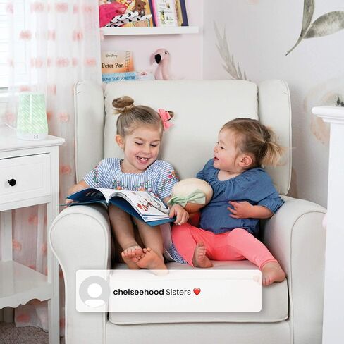 Delta Children Reston Nursery Glider Swivel Rocker Chair, French Grey in Kuwait