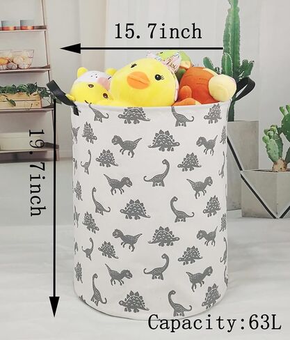 Round Ladybug Pattern Laundry Hamper Storage Basket Fabric Material Storage Hamper Organization Basket, Storage Bin, Gift Box with Handles for Room in Saudi Arabia