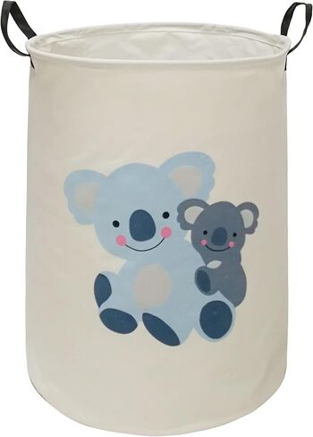 Round Ladybug Pattern Laundry Hamper Storage Basket Fabric Material Storage Hamper Organization Basket, Storage Bin, Gift Box with Handles for Room in Saudi Arabia