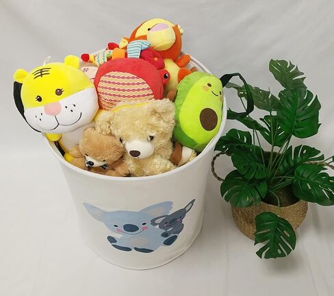 Round Ladybug Pattern Laundry Hamper Storage Basket Fabric Material Storage Hamper Organization Basket, Storage Bin, Gift Box with Handles for Room in Saudi Arabia