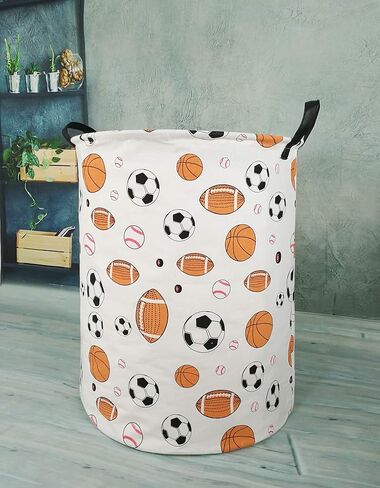KUNRO Laundry Basket Nursery Hamper Kids Storage Bin Baby Toy Organizer Box Mother's Day Gift Basket for Room Decor in Kuwait