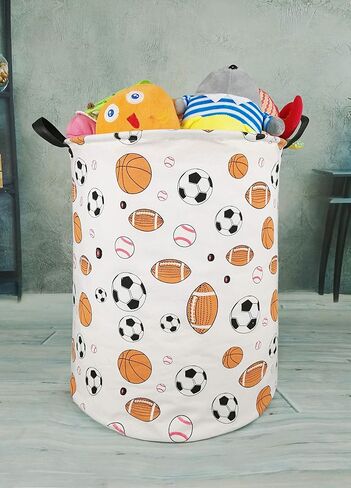 KUNRO Laundry Basket Nursery Hamper Kids Storage Bin Baby Toy Organizer Box Mother's Day Gift Basket for Room Decor in Kuwait