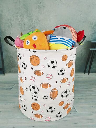 KUNRO Laundry Basket Nursery Hamper Kids Storage Bin Baby Toy Organizer Box Mother's Day Gift Basket for Room Decor in Kuwait