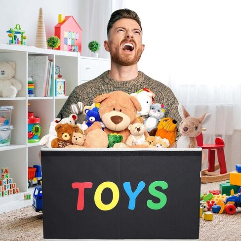 منظم تخزين الألعاب من فيكتور - صندوق ألعاب كبير جدًا وصناديق تخزين على الصدر وسلال للأطفال والأولاد والبنات وغرفة الحضانة وغرفة اللعب in Kuwait