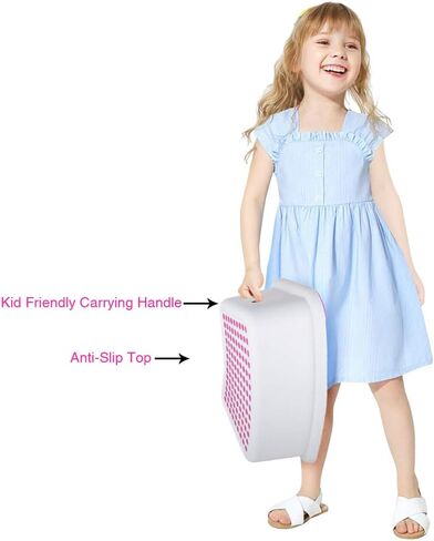 Step Stool for Kids (2 Pack), Toddlers Stool for Potty Training, Bathroom, Kitchen, Bedroom, Toy Room and Living Room. Toilet Stools with Soft Anti-Slip Grips for Safety, Stackable (Grey) in Saudi Arabia