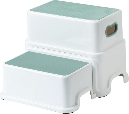 Victostar 2 Step Stool for Kids, Anti-Slip Sturdy Toddler Two Step Stool for Toilet Potty Training, Bathroom,Kitchen (Blue) in Saudi Arabia