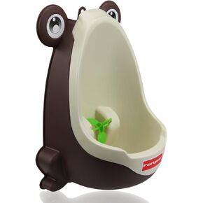 Cute Frog Potty Training Urinal for Boys with Funny Aiming Target - Blackish Green