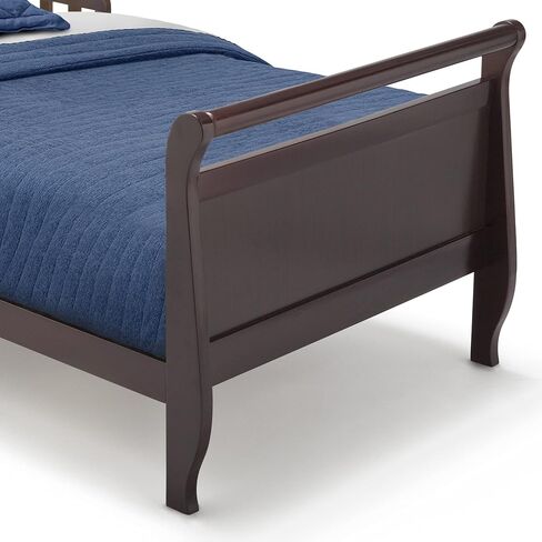 Delta Children Wood Sleigh Toddler Bed, White in Saudi Arabia