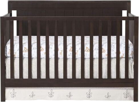 Oxford Baby Lazio 4-in-1 Convertible Crib, Dove Gray, GreenGuard Gold Certified in Kuwait
