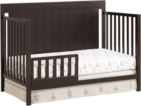 Oxford Baby Lazio 4-in-1 Convertible Crib, Dove Gray, GreenGuard Gold Certified in Kuwait