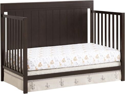 Oxford Baby Lazio 4-in-1 Convertible Crib, Dove Gray, GreenGuard Gold Certified in Kuwait