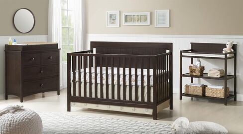 Oxford Baby Lazio 4-in-1 Convertible Crib, Dove Gray, GreenGuard Gold Certified in Kuwait
