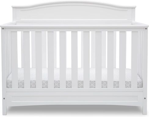 Delta Children Emery 4-in-1 Convertible Baby Crib - Greenguard Gold Certified, Grey & Infant Changing Table with Pad, Grey in Saudi Arabia