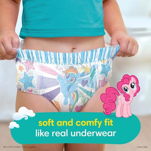 Easy Ups Girls & Boys Potty Training Pants, Size 4 (2T3T), 74 Count, Peppa Pig Absorbent Training Underwear, Up to 100% Leakproof Day and Night, Hypoallergenic in Saudi Arabia