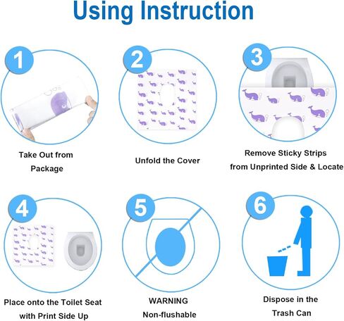 Toilet Seat Covers Disposable, 41 Pack Extra Large Disposable Toilet Seat Cover for Kids Adults, Individually Wrapped Travel Essentials for Kids Potty Training, Public Restroom, Plane, Trip, Orange in Saudi Arabia