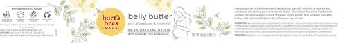 Burt's Bees Mama Belly Butter Skin Care, Pregnancy Lotion & Stretch Mark Cream, with Shea Butter and Vitamin E, 99% Natural, 6.5 Ounce in Kuwait