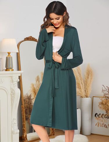 Ekouaer Maternity Robe Labor Delivery Nursing Gown Hospital Breastfeeding Dress Bathrobes in Kuwait
