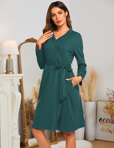 Ekouaer Maternity Robe Labor Delivery Nursing Gown Hospital Breastfeeding Dress Bathrobes in Kuwait