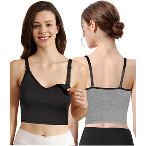 قطعتان من قمصان الرضاعة للرضاعة الطبيعية بمشبك للأسفل، قمصان علوية للرضاعة والرضاعة الكل في واحد in Kuwait