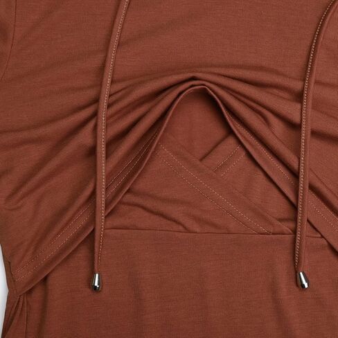 Bhome Nursing Hoodie Long Sleeves Shirt Casual Breastfeeding Top Sweatshirt in Saudi Arabia