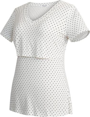 Bearsland Womens 3 Packs V Neck Nursing Tops Maternity Breastfeeding Tee Shirts in Saudi Arabia