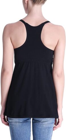 Cotton Maternity Nursing Tank Tops with Bralette Breastfeeding Shirts Pregnancy Clothes in Kuwait