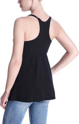 Cotton Maternity Nursing Tank Tops with Bralette Breastfeeding Shirts Pregnancy Clothes in Kuwait