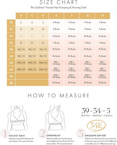 Kindred Bravely Sublime Hands Free Busty Pumping Tank | Patented All-in-One Pumping & Nursing Tank Top for F,G,H,I Cups (Beige, XX-Large-Busty) in Saudi Arabia