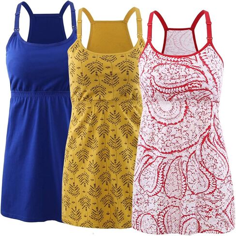 Maternity Nursing Tank Top, Women Maternity Cami Nursing Sleep Bra Breastfeeding Tops for Pregnancy in Kuwait
