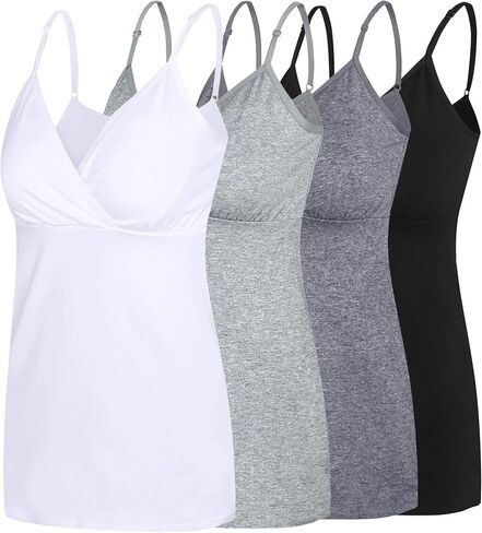 Nursing Tops Tank Shirt Cami Sleep Bra for Maternity and Breastfeeding in Saudi Arabia