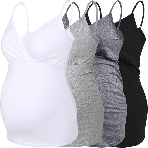Nursing Tops Tank Shirt Cami Sleep Bra for Maternity and Breastfeeding in Saudi Arabia