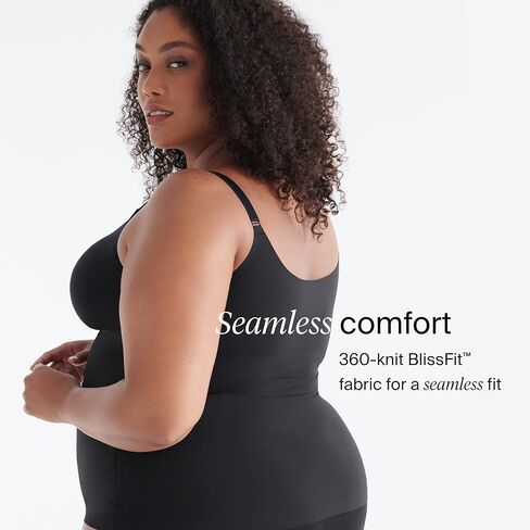 تانك الرضاعة KNIX Seamless BlissFit المقاوم للتسرب - حمالة صدر أمومة لاسلكية بدون خياطة من الألياف اللدنة للنساء المرضعات - أسود، مقاس XXX-Large Plus (42E-G) in Kuwait