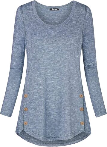 connche Women's Button Side Maternity Tunic Nursing Tops for Breastfeeding in Saudi Arabia