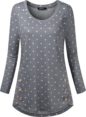 connche Women's Button Side Maternity Tunic Nursing Tops for Breastfeeding in Saudi Arabia