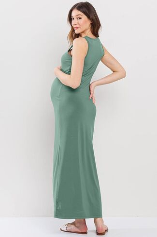 Women's Sleeveless Tank Maxi Maternity Dress in Saudi Arabia