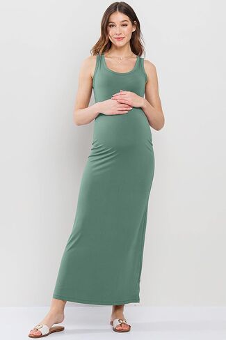 Women's Sleeveless Tank Maxi Maternity Dress in Saudi Arabia