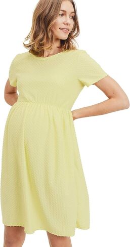 HELLO MIZ Women's Maternity Empire Waist Casual Dress in Kuwait