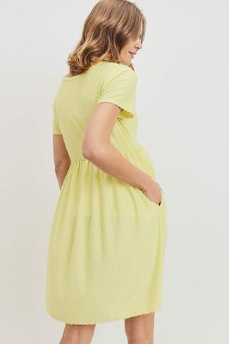 HELLO MIZ Women's Maternity Empire Waist Casual Dress in Kuwait