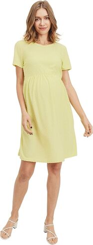 HELLO MIZ Women's Maternity Empire Waist Casual Dress in Kuwait