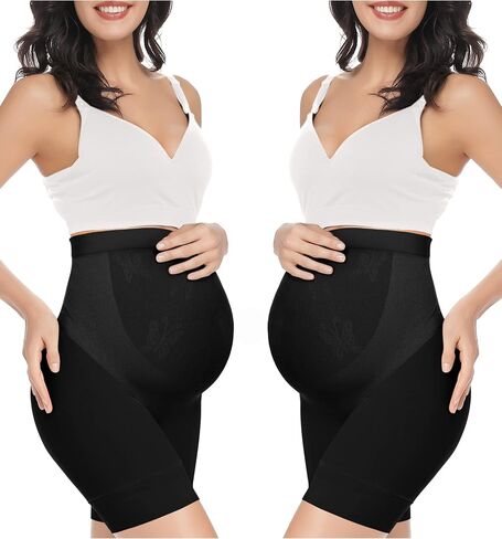 KIM S Women's Seamless Maternity Shapewear for Dresses, Mid-Thighs Pregnancy Underwear, S-XXXL in Saudi Arabia