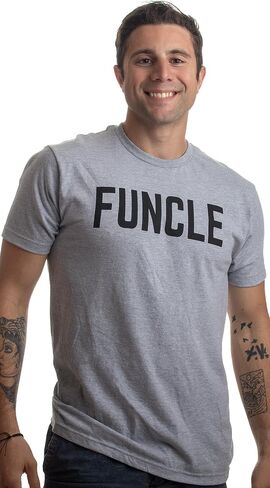 Funcle | Fun Funny Uncle New Baby Pregnancy Maternity Niece Nephew Men T-Shirt in Saudi Arabia